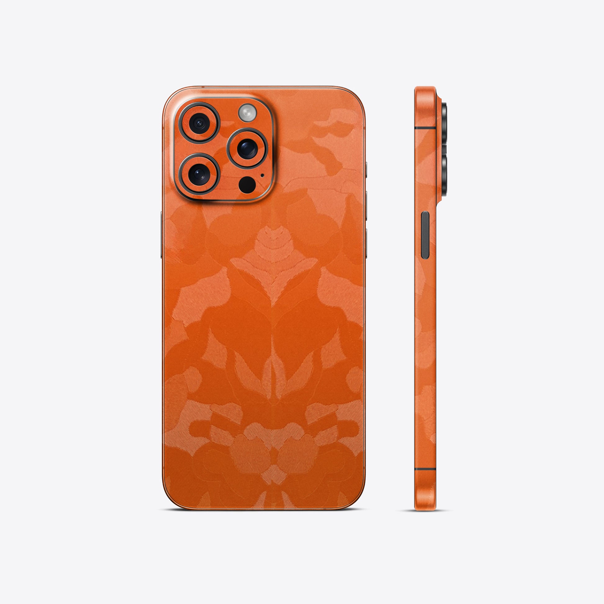 Orange Camouflage Textured Mobile Skin - Vibrant &amp; Rugged Protection