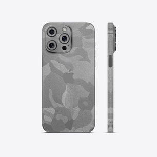 Silver Camouflage Textured Mobile Skin - Sleek & Modern Protection