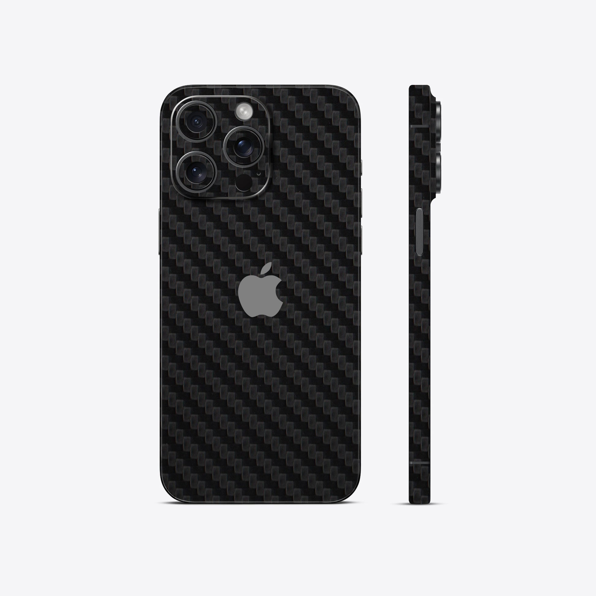 Black Carbon Fiber Textured Mobile Skin - Sleek & Ultra-Durable Protection