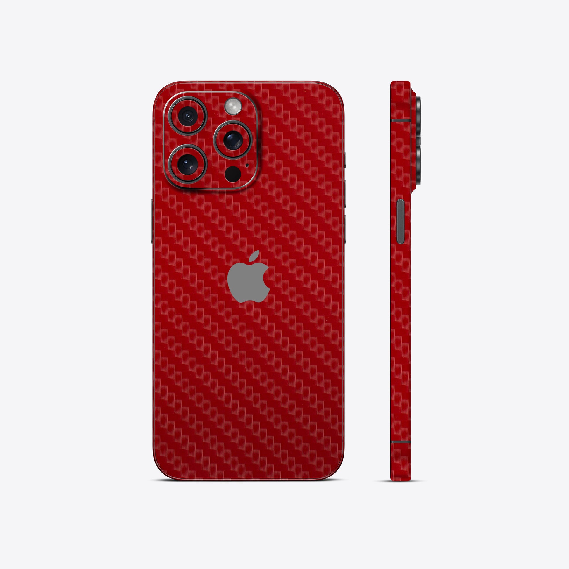 Red Carbon Fiber Textured Mobile Skin - Sleek &amp; Durable Protection