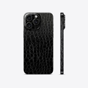 Black Alligator Premium Mobile Skin - Luxurious & Durable Protection