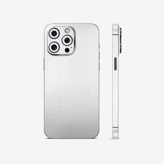 White Fabric Textured Mobile Skin - Soft & Durable Fabric Feel