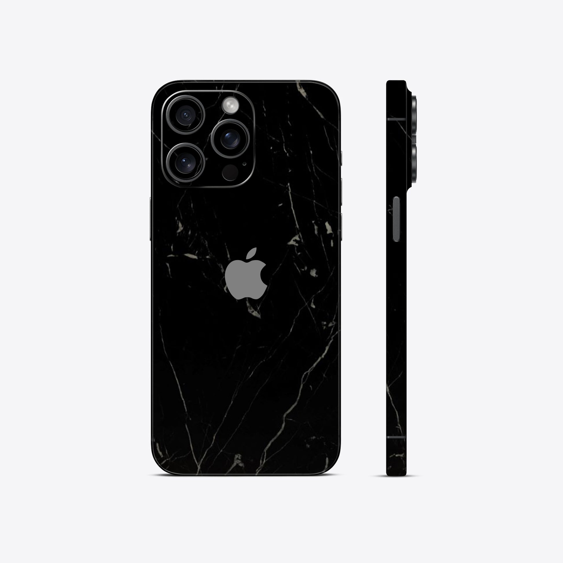 Black Marble White Stripes Textured Skins - Elegant & Durable Protection