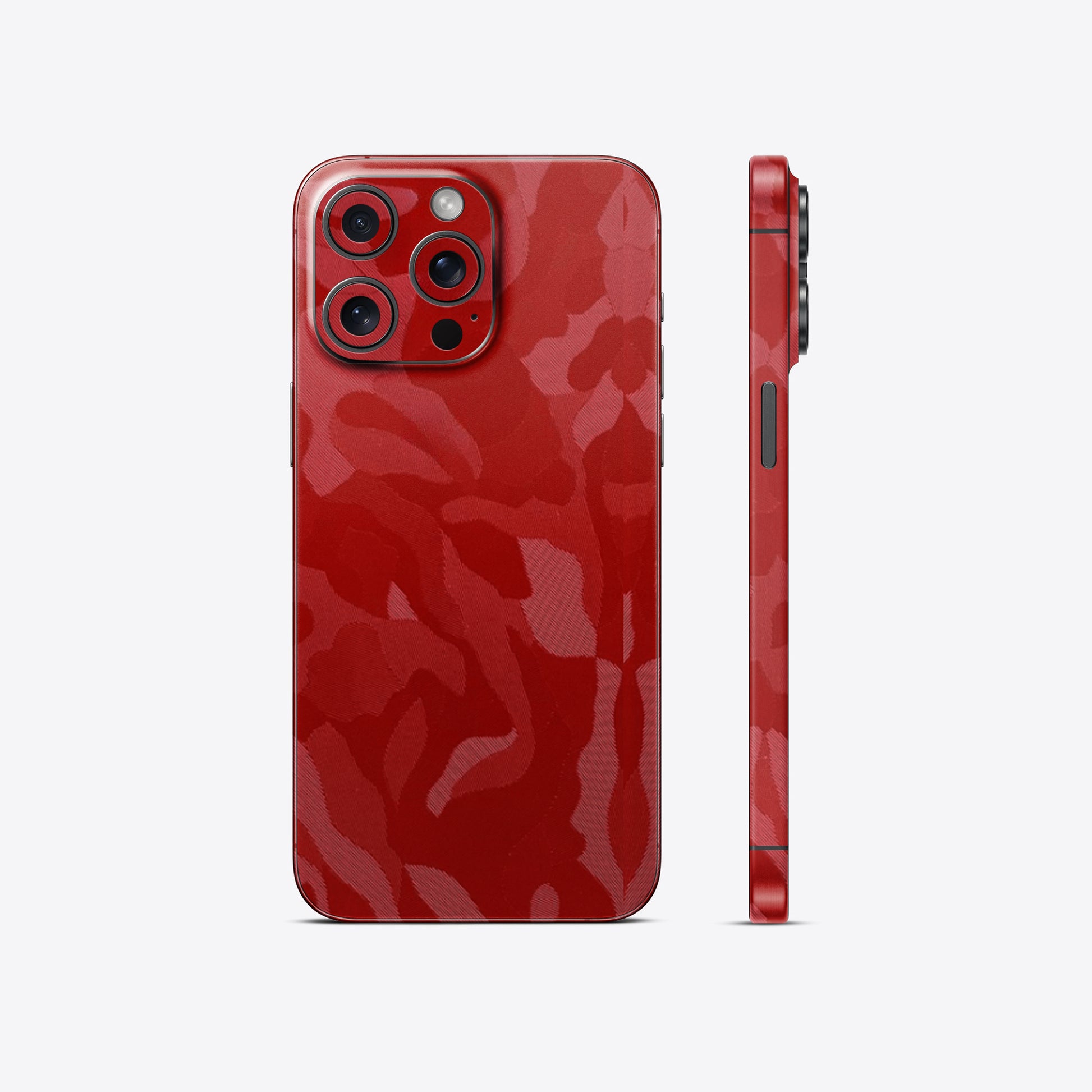 Red Camouflage Textured Mobile Skin - Bold &amp; Rugged Protection