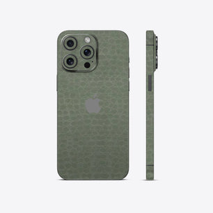 Crocodile Leather Armor Green Glossy Mobile Skin - Bold & Luxurious Protection