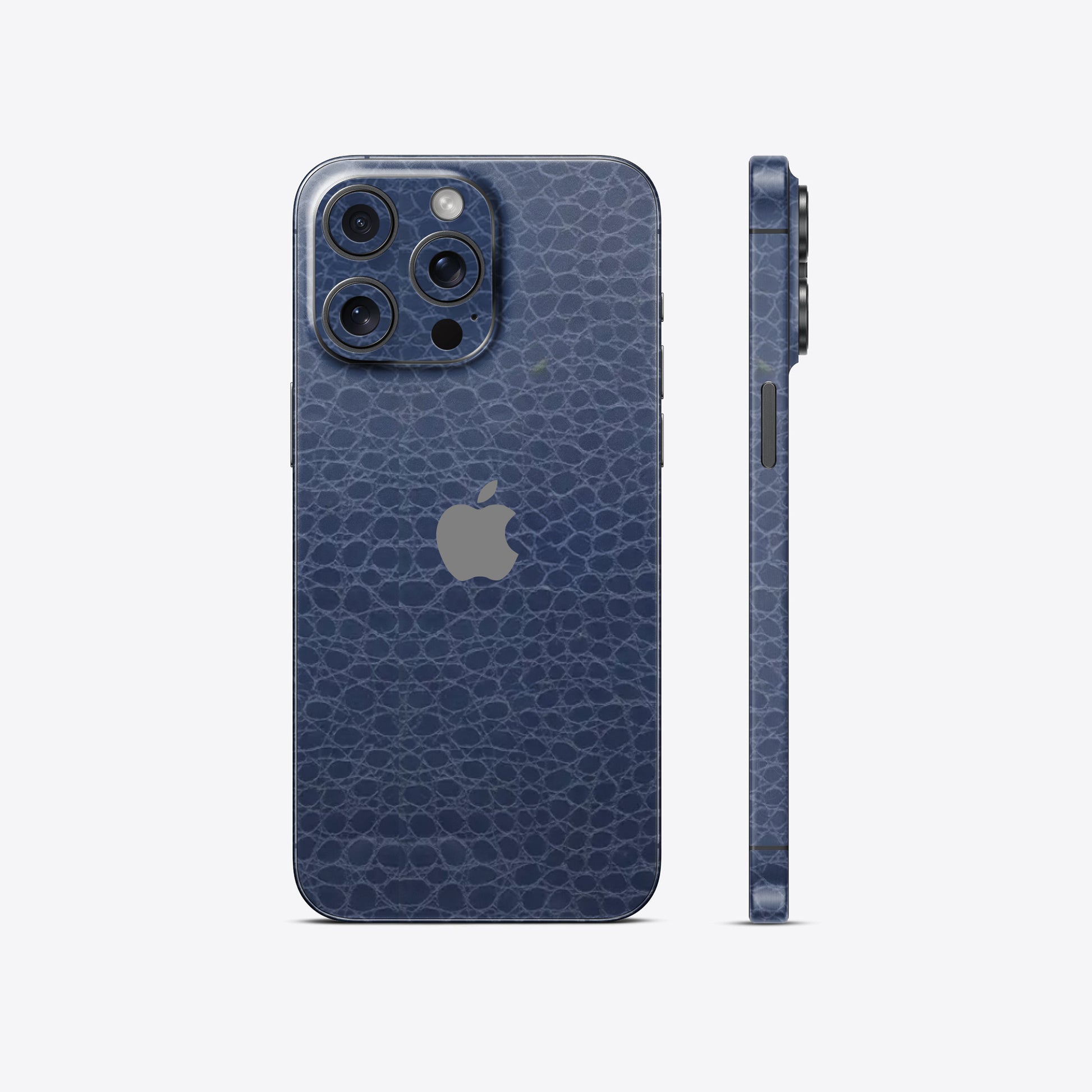 Crocodile Leather Blue Glossy Mobile Skin - Bold & Stylish Protection