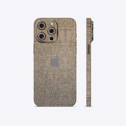 Denim Tan Fabric Textured Mobile Skin - Stylish &amp; Rugged Protection