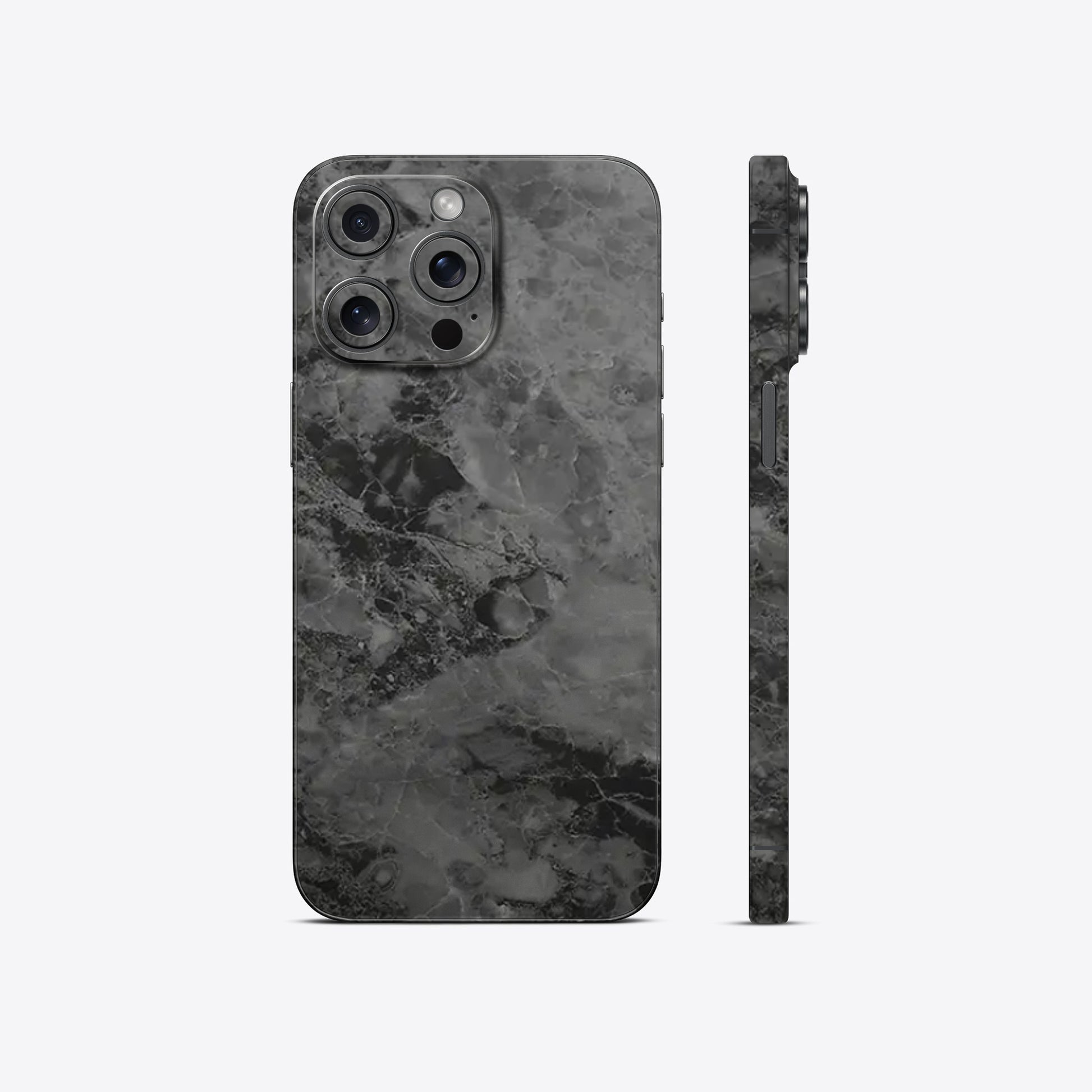 Gray and Black Textured Marble Skins - Bold &amp; Refined Protection