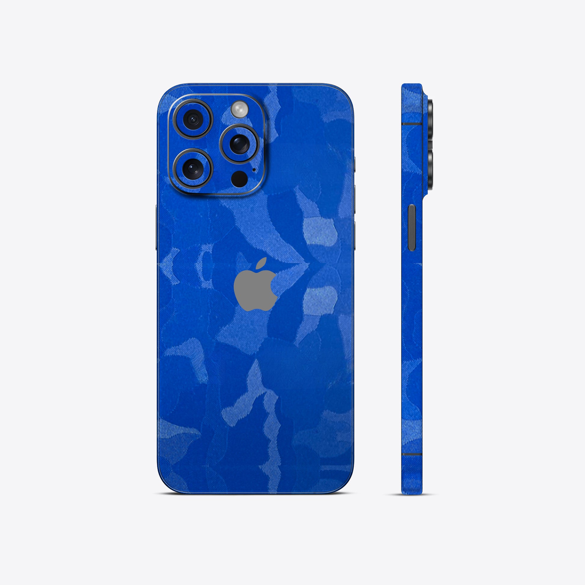Blue Camouflage Textured Mobile Skin - Bold &amp; Stylish Protection