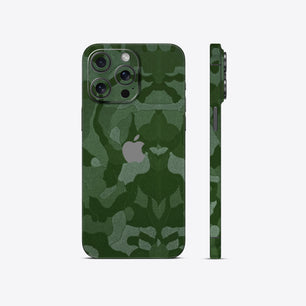 Green Camouflage Textured Mobile Skin - Tactical & Rugged Protection