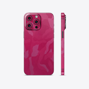 Pink Camouflage Textured Mobile Skin - Stylish & Durable Protection
