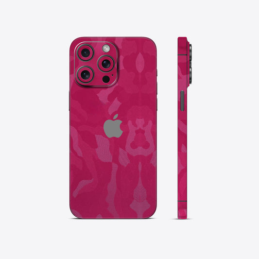 Pink Camouflage Textured Mobile Skin - Stylish &amp; Durable Protection