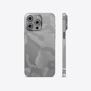 Silver Camouflage Textured Mobile Skin - Sleek & Modern Protection