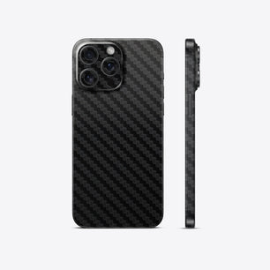 Black Carbon Fiber Textured Mobile Skin - Sleek & Ultra-Durable Protection
