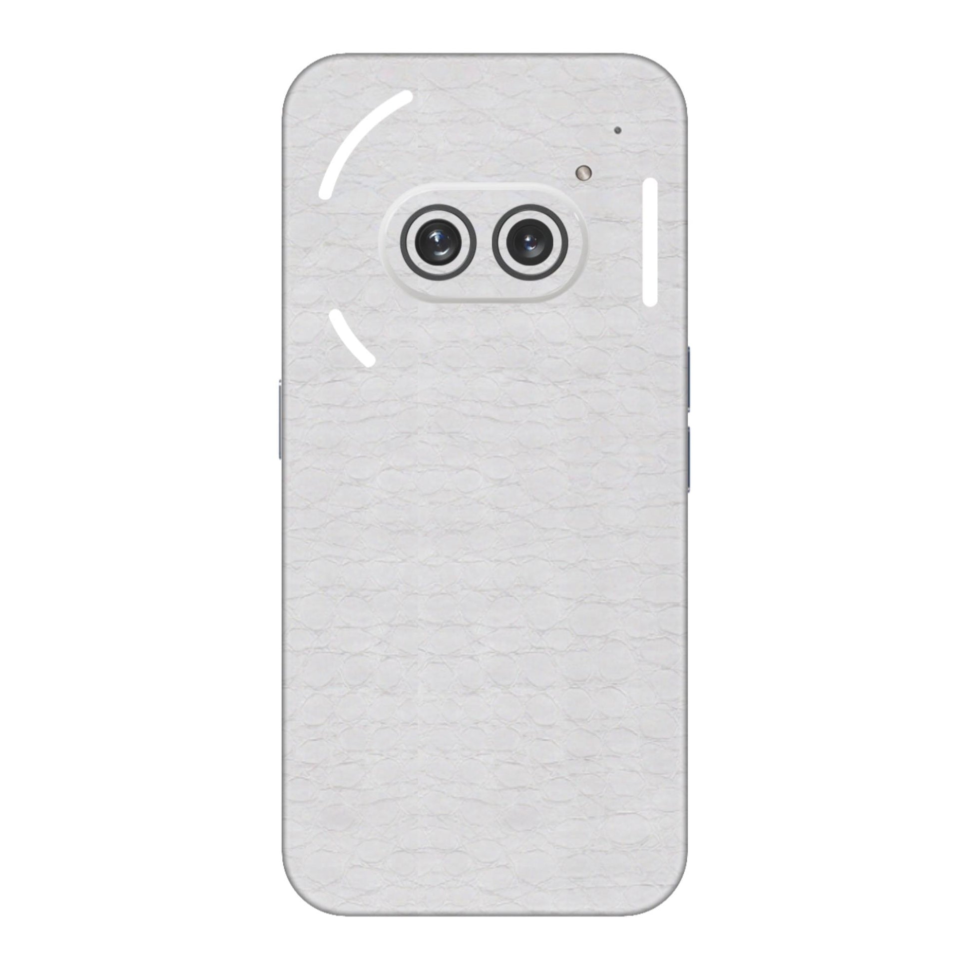 Crocodile Leather Silver Glossy Mobile Skin - Sleek & Luxurious Protection
