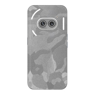 Silver Camouflage Textured Mobile Skin - Sleek & Modern Protection