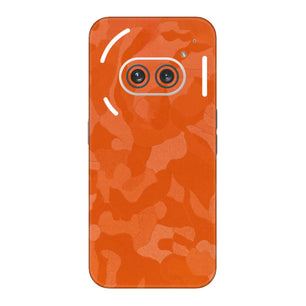 Orange Camouflage Textured Mobile Skin - Vibrant & Rugged Protection