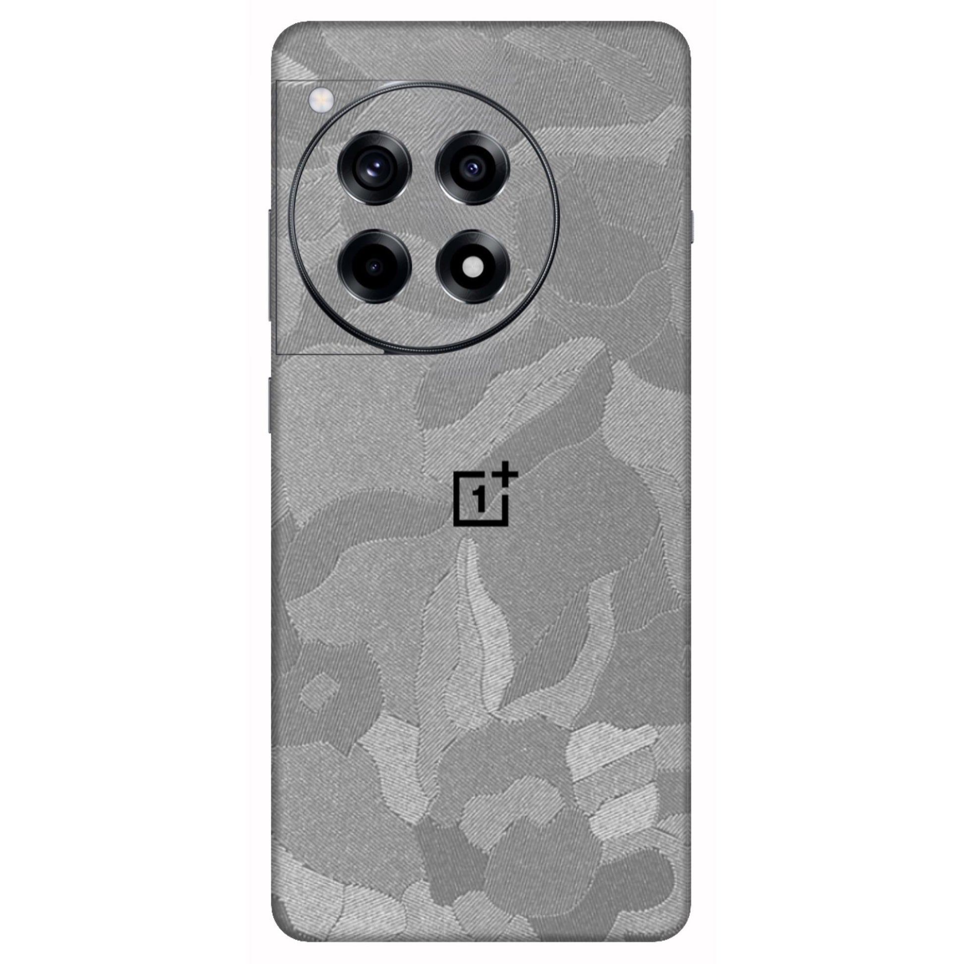 Silver Camouflage Textured Mobile Skin - Sleek & Modern Protection