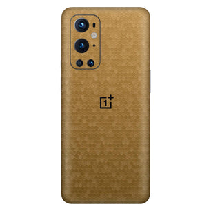 Premium Gold Honeycomb Texture Mobile Skin – Durable & Stylish Protection by Oracle