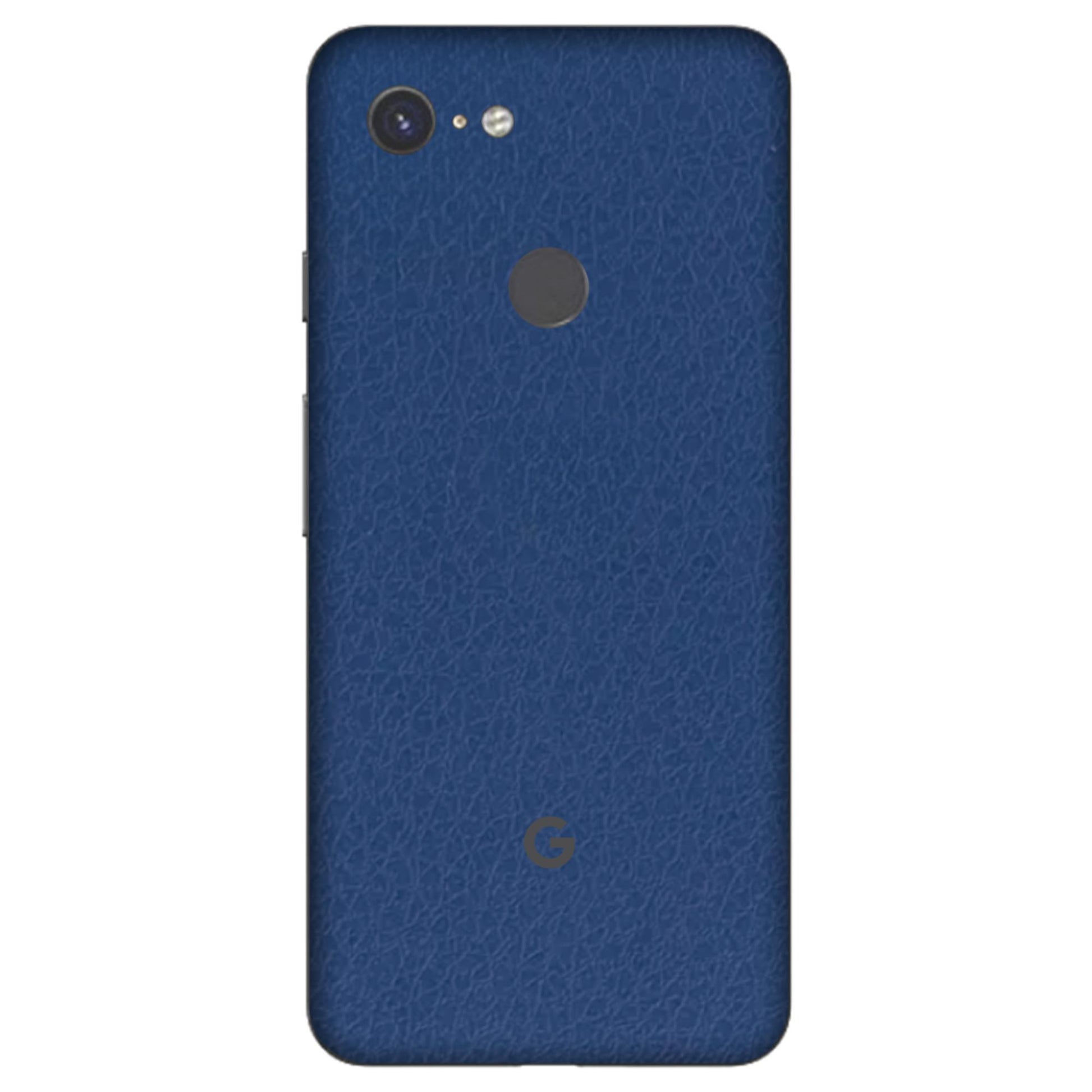 Blue Leather Textured Mobile Skin - Luxurious &amp; Durable Protection