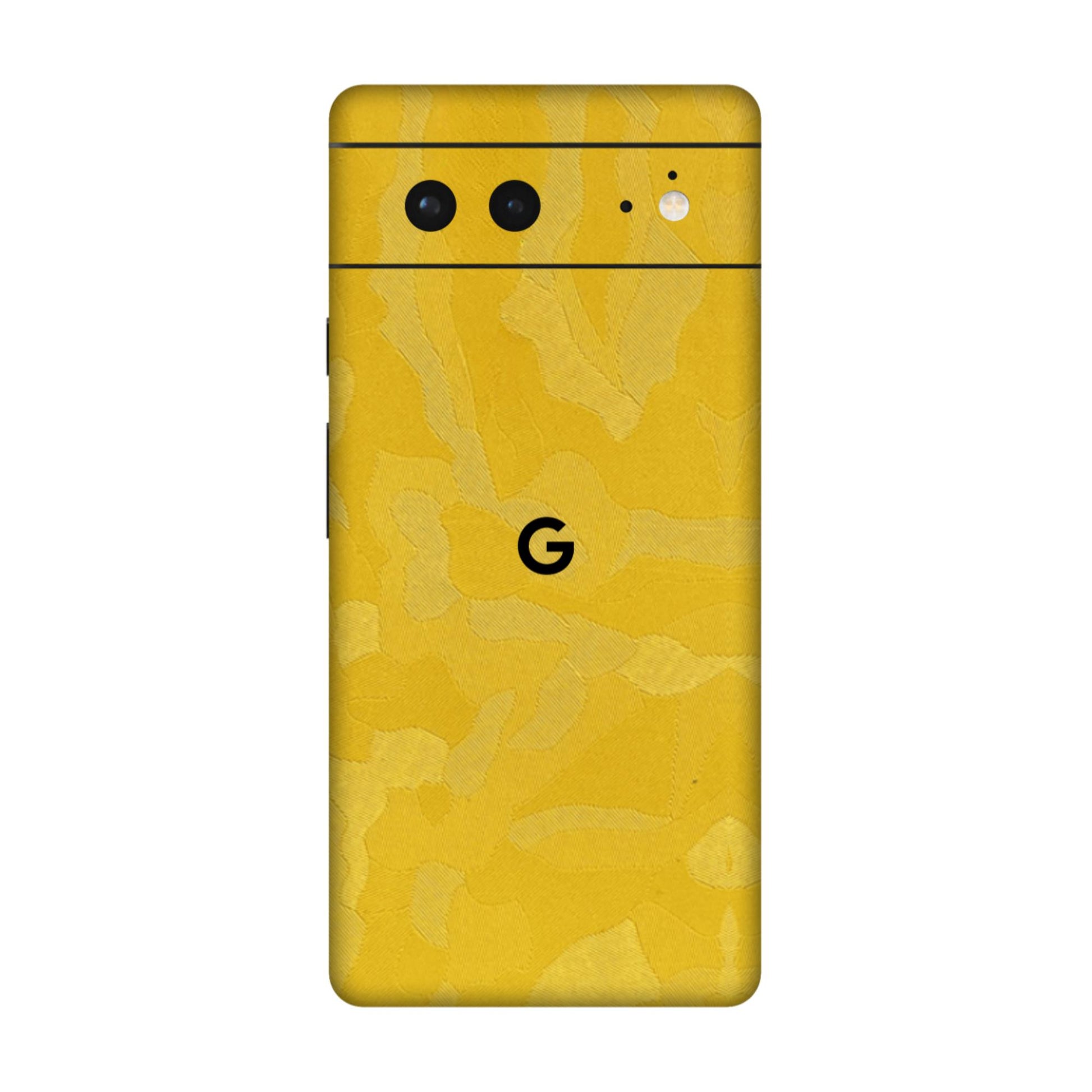Yellow Camouflage Textured Mobile Skin - Vibrant &amp; Durable Protection