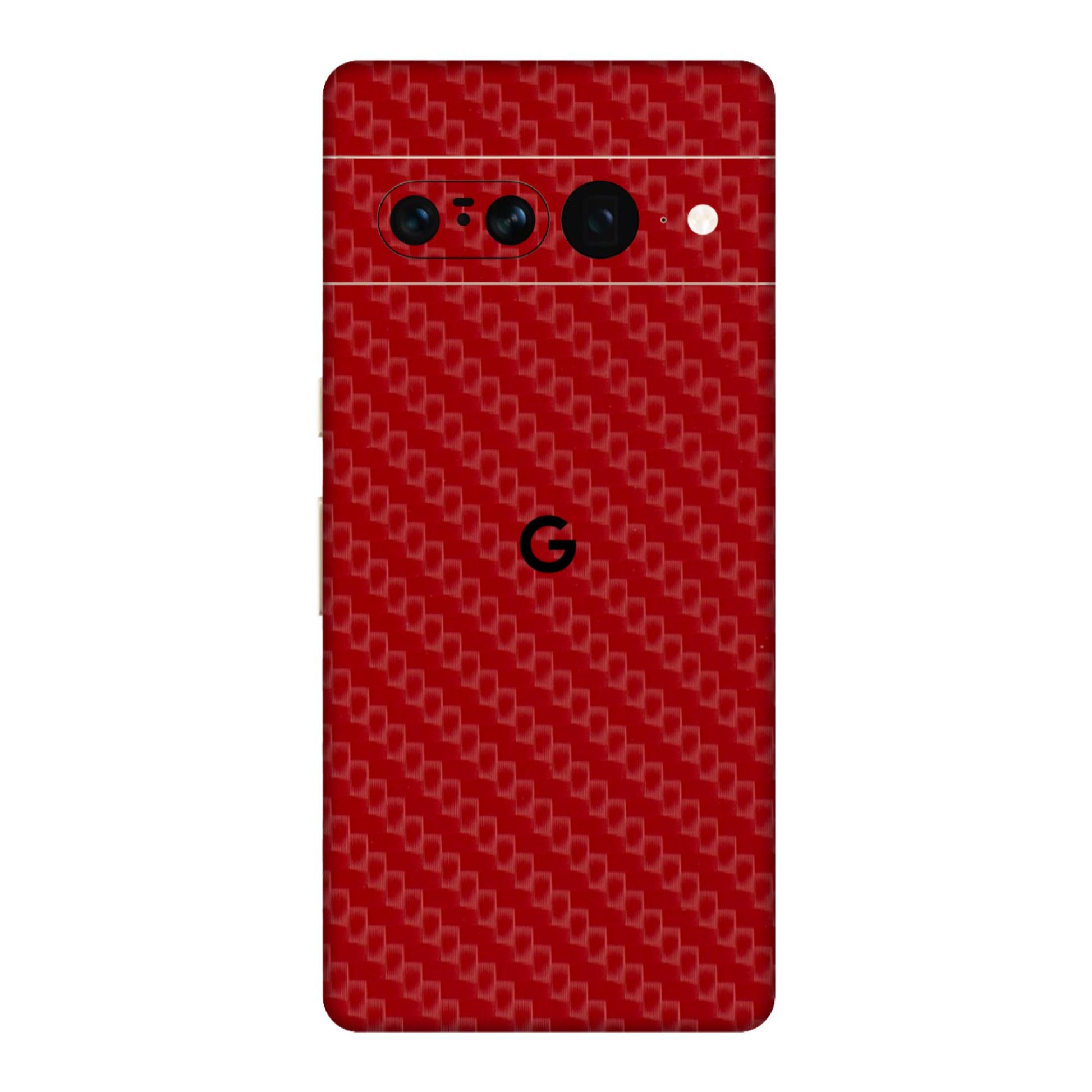 Red Carbon Fiber Textured Mobile Skin - Sleek &amp; Durable Protection