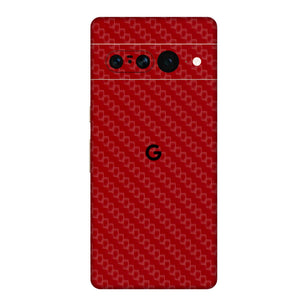 Red Carbon Fiber Textured Mobile Skin - Sleek & Durable Protection