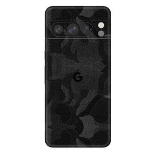 Black Camouflage Textured Mobile Skin - Bold & Tactical Design