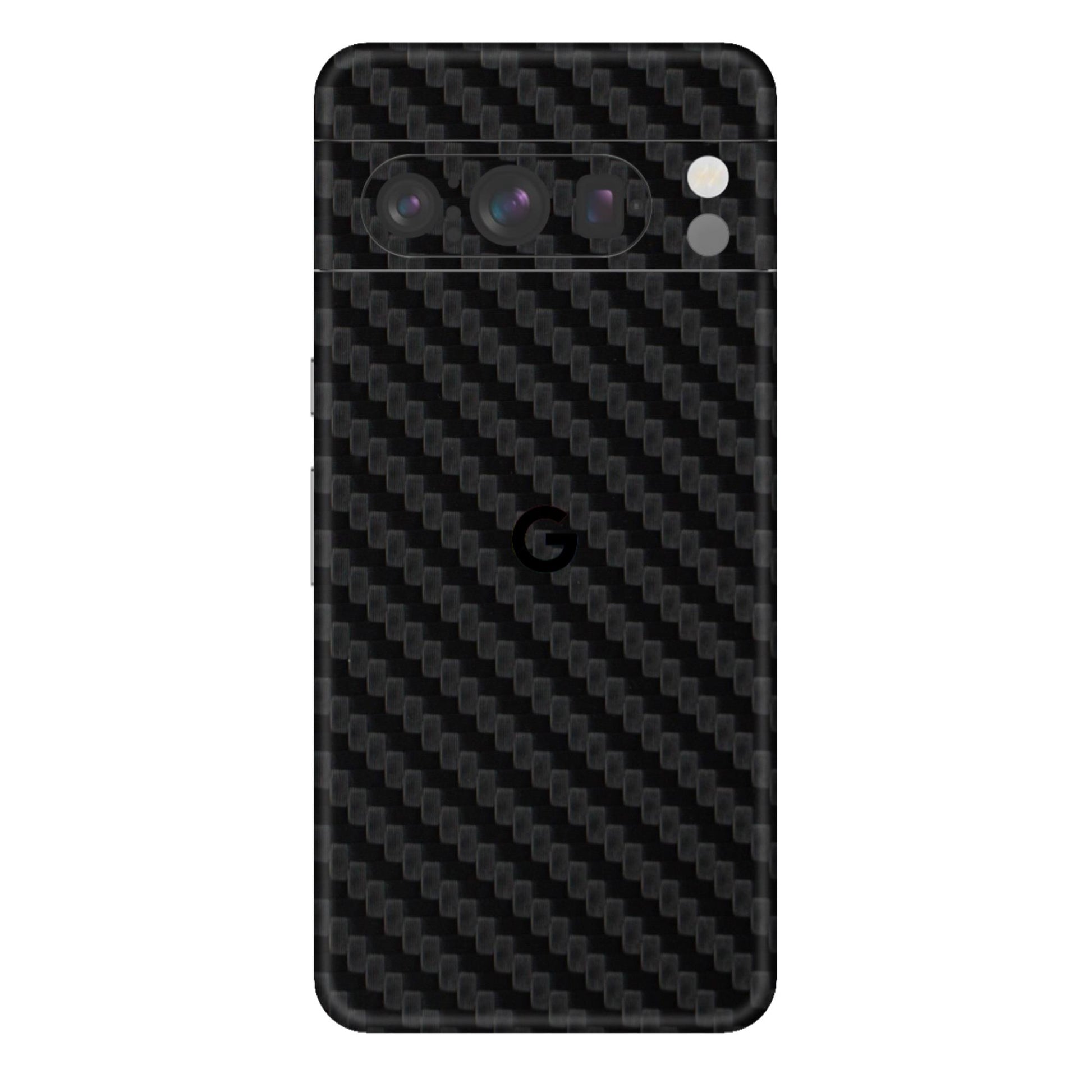 Black Carbon Fiber Textured Mobile Skin - Sleek & Ultra-Durable Protection