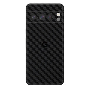 Black Carbon Fiber Textured Mobile Skin - Sleek & Ultra-Durable Protection