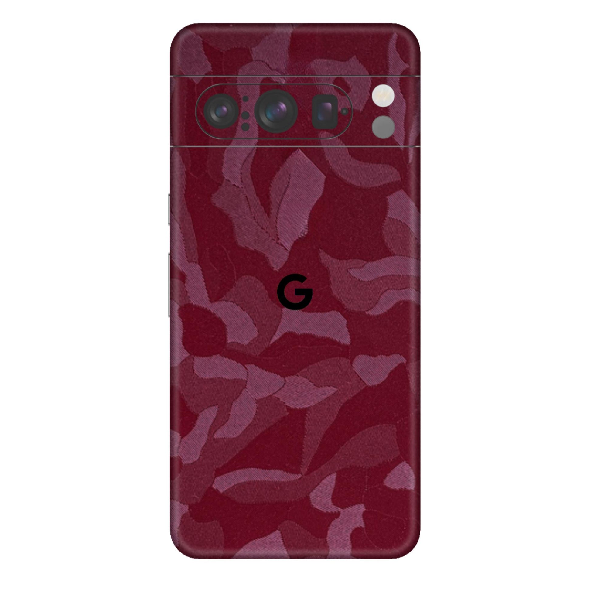 Maroon Camouflage Textured Mobile Skin - Bold &amp; Unique Protection