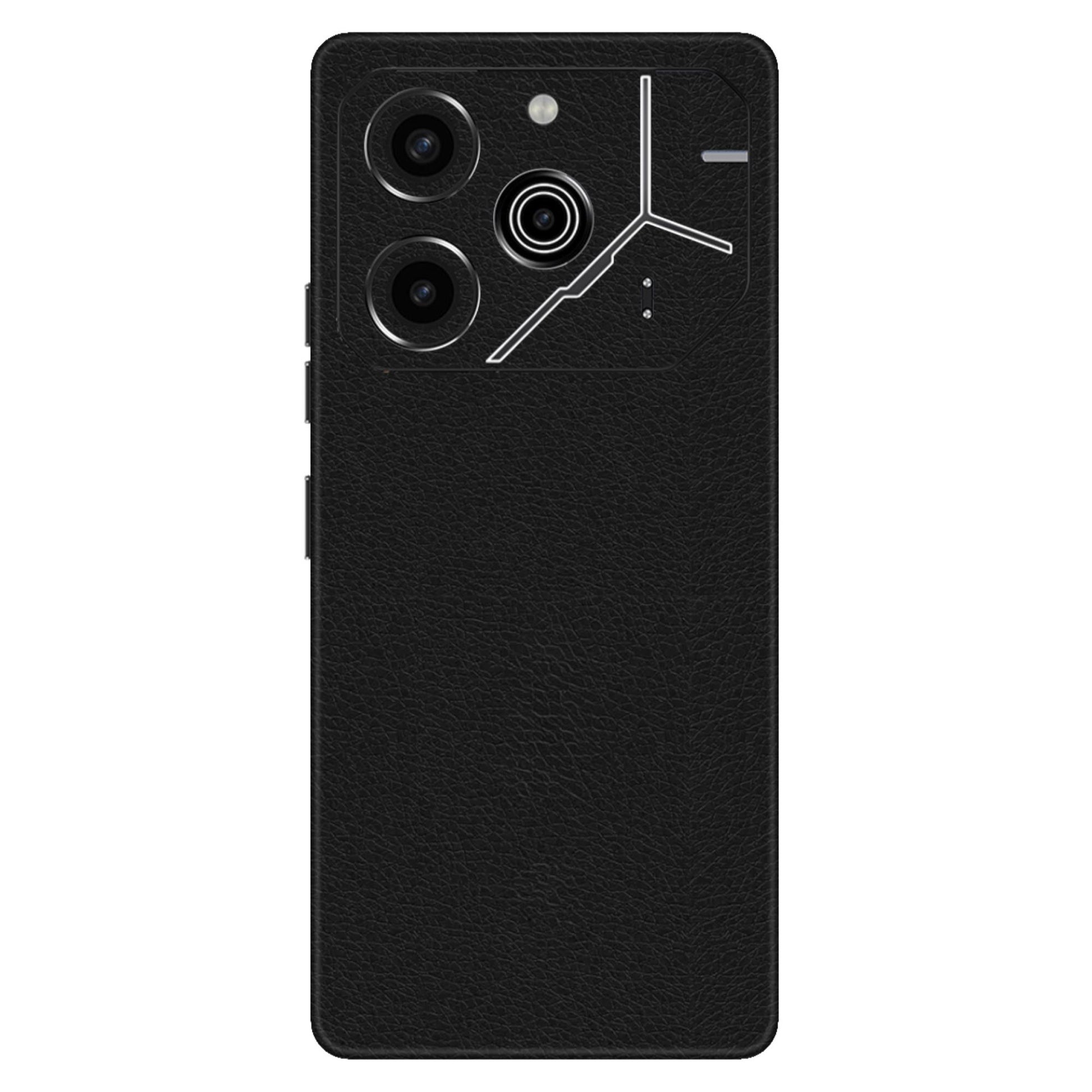Black Leather Pattern Mobile Skin – Luxurious Look & Strong Durability