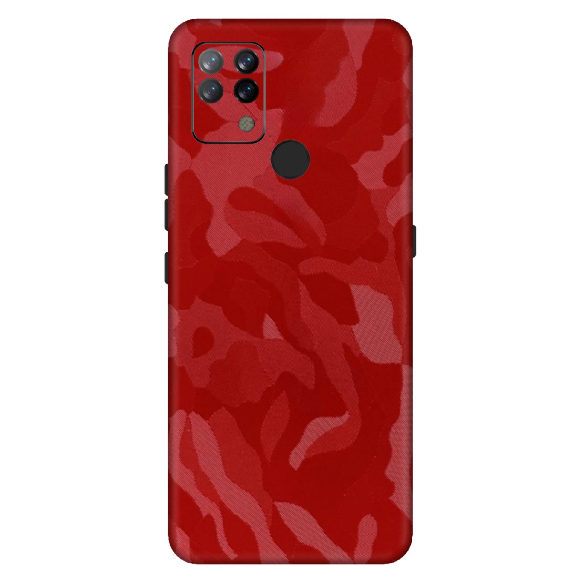 Red Camouflage Textured Mobile Skin - Bold &amp; Rugged Protection