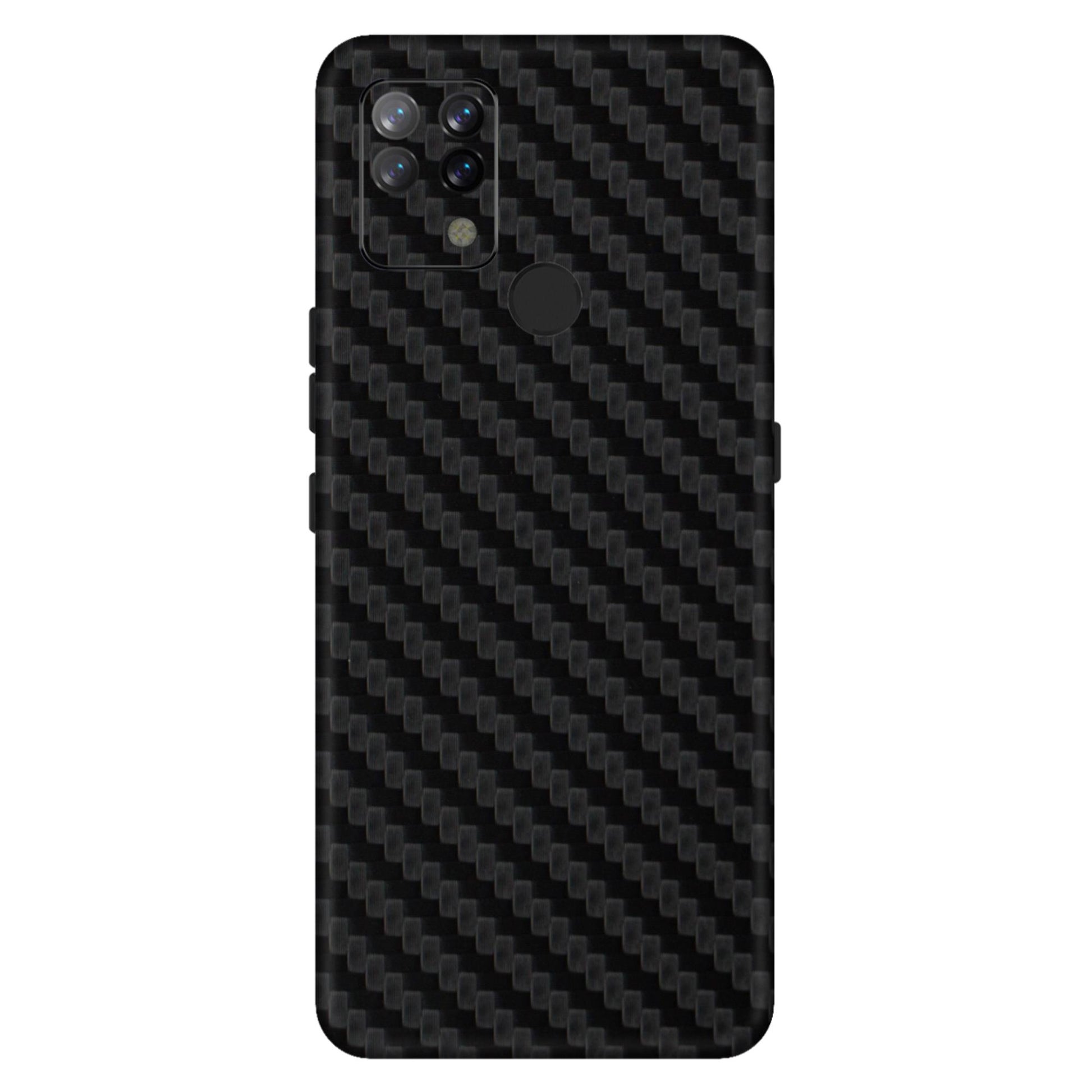 Black Carbon Fiber Textured Mobile Skin - Sleek & Ultra-Durable Protection