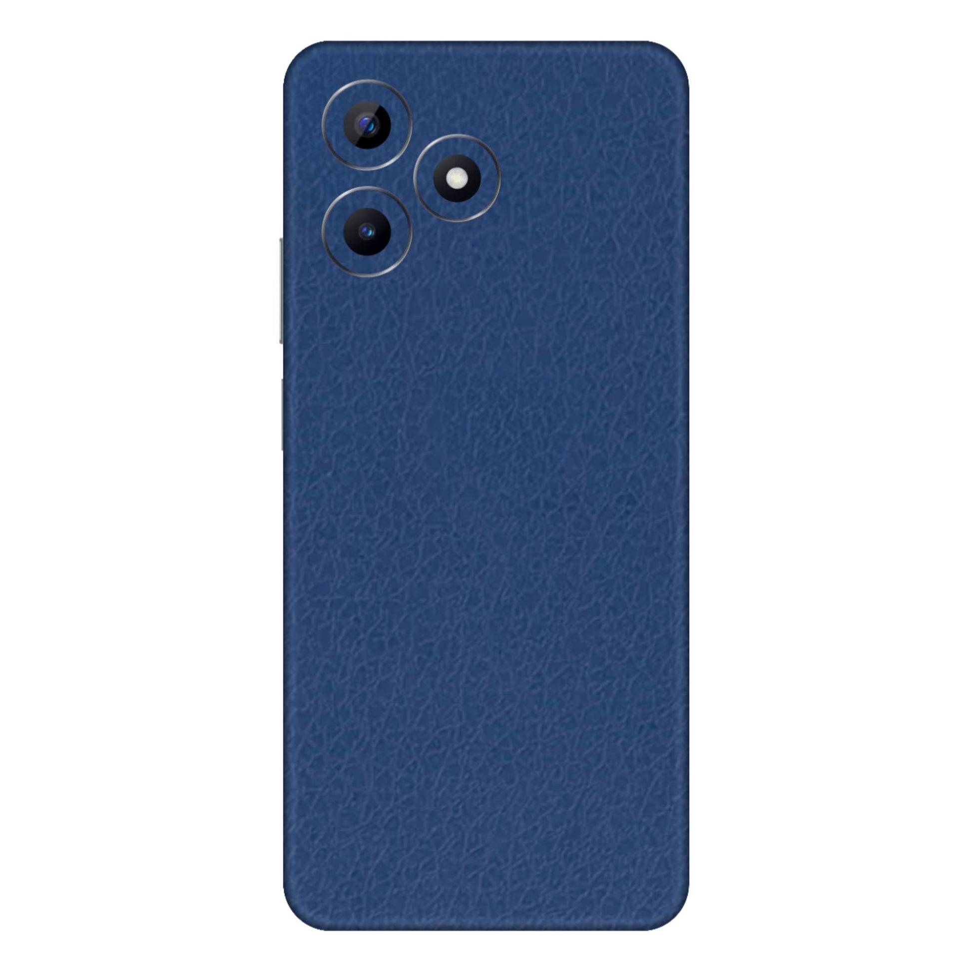 Blue Leather Textured Mobile Skin - Luxurious &amp; Durable Protection