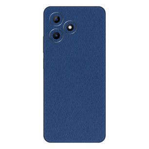 Blue Leather Textured Mobile Skin - Luxurious & Durable Protection
