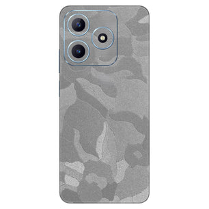 Silver Camouflage Textured Mobile Skin - Sleek & Modern Protection