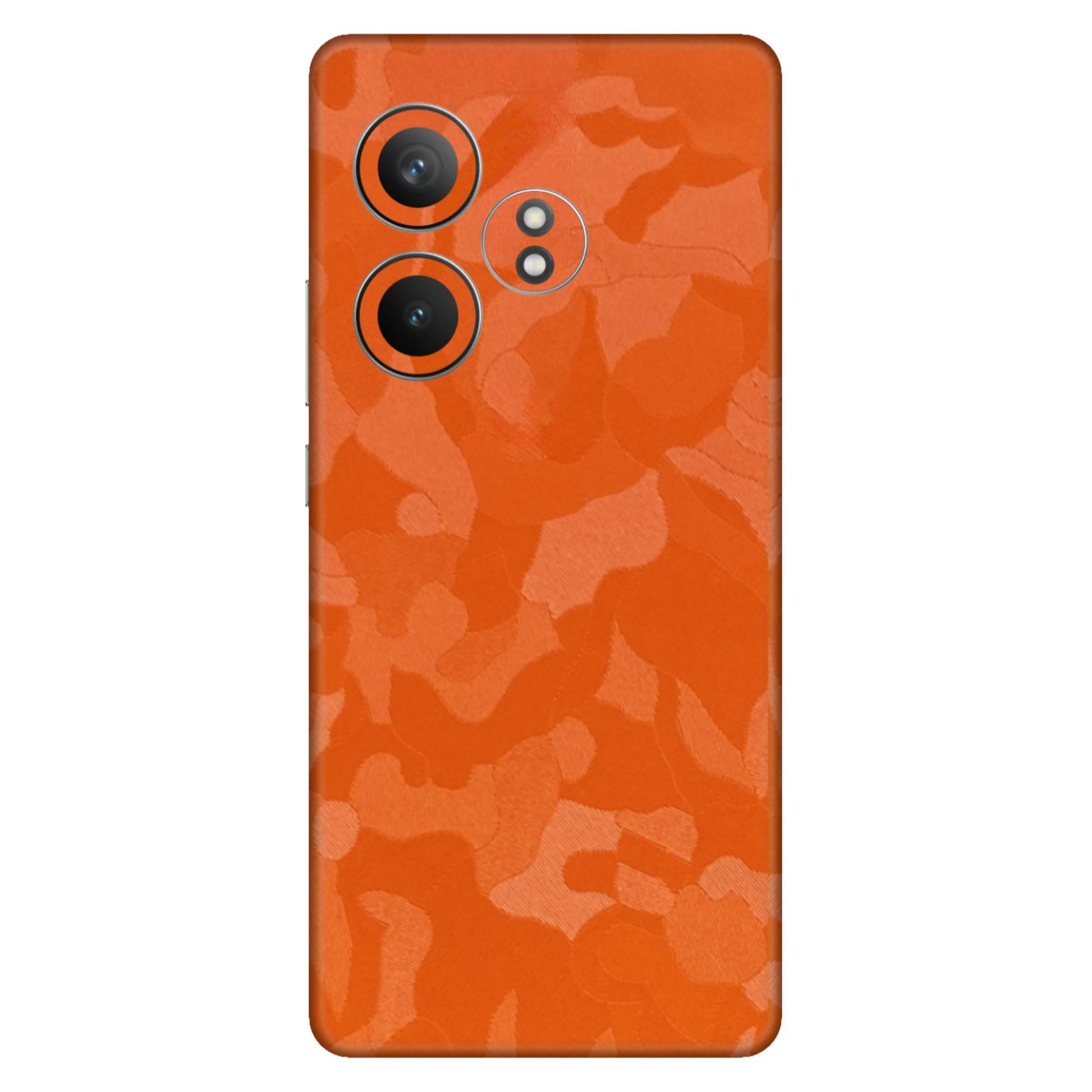 Orange Camouflage Textured Mobile Skin - Vibrant &amp; Rugged Protection