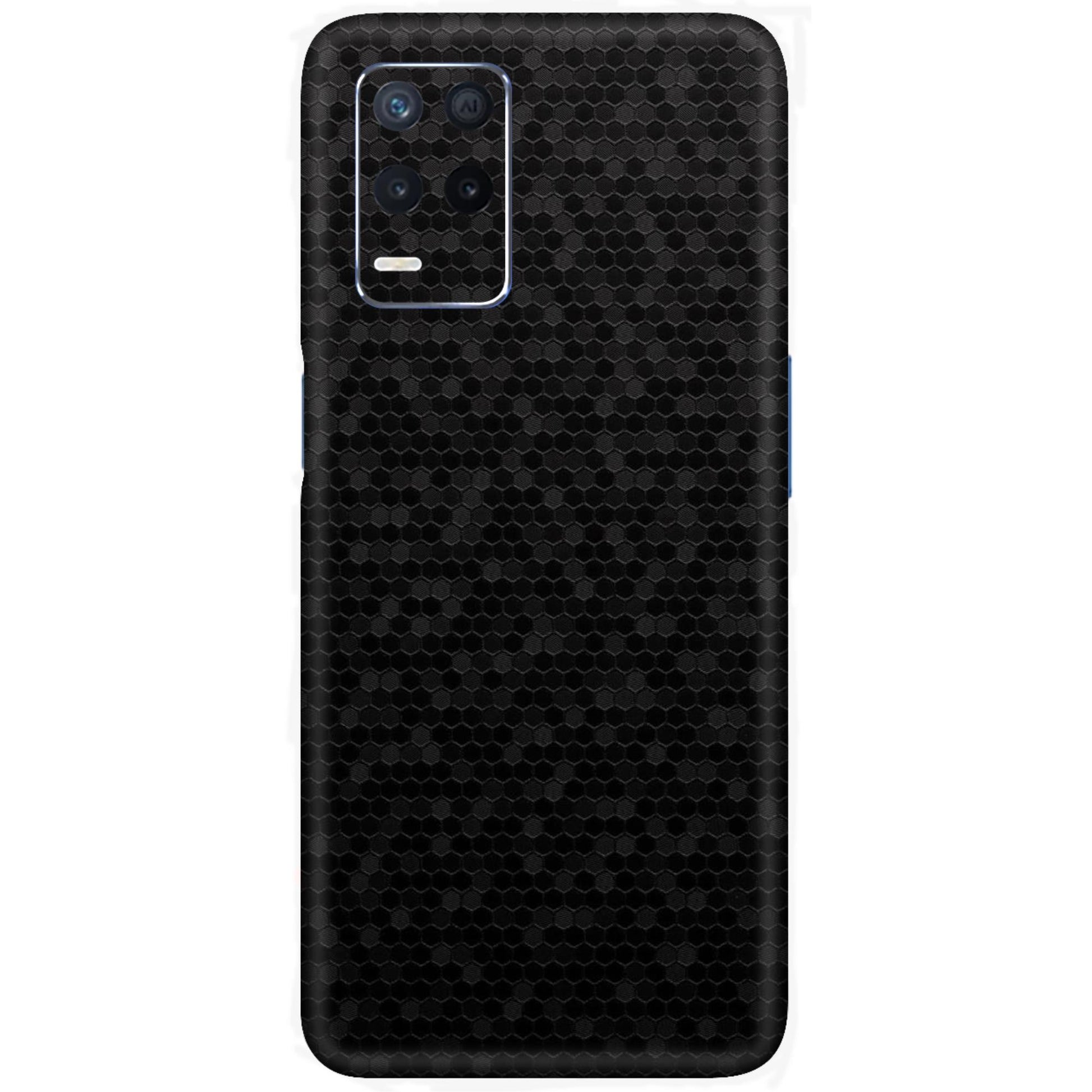 Premium Black Honeycomb Texture Mobile Skin – Durable & Stylish Protection by Oracle
