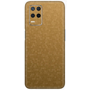 Premium Gold Honeycomb Texture Mobile Skin – Durable & Stylish Protection by Oracle