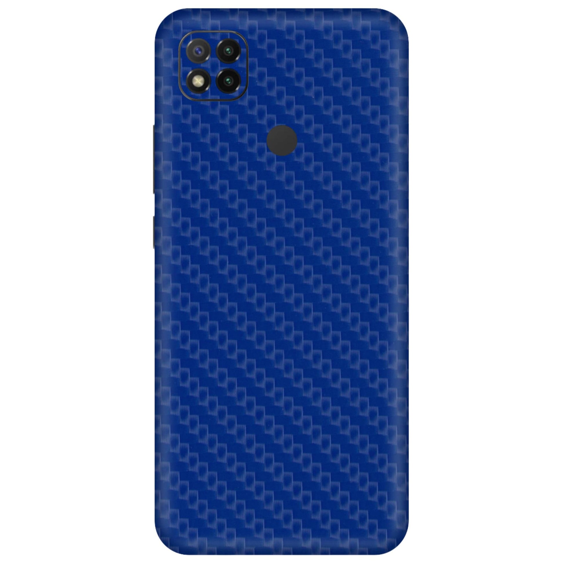 Blue Carbon Fiber Textured Mobile Skin - Sleek &amp; Durable Protection