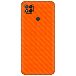 Orange Carbon Fiber Textured Mobile Skin - Bold & Durable Protection