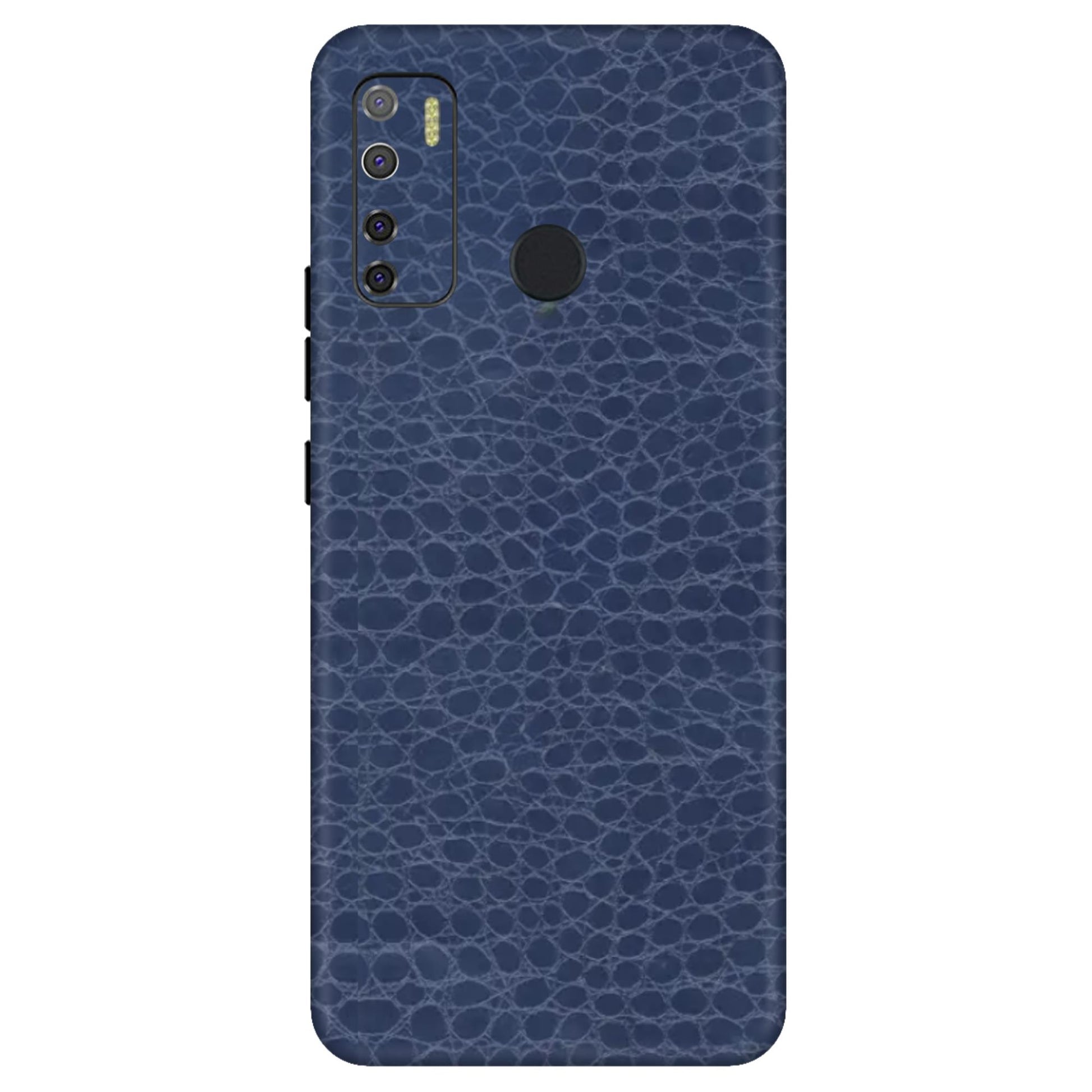 Crocodile Leather Blue Glossy Mobile Skin - Bold & Stylish Protection