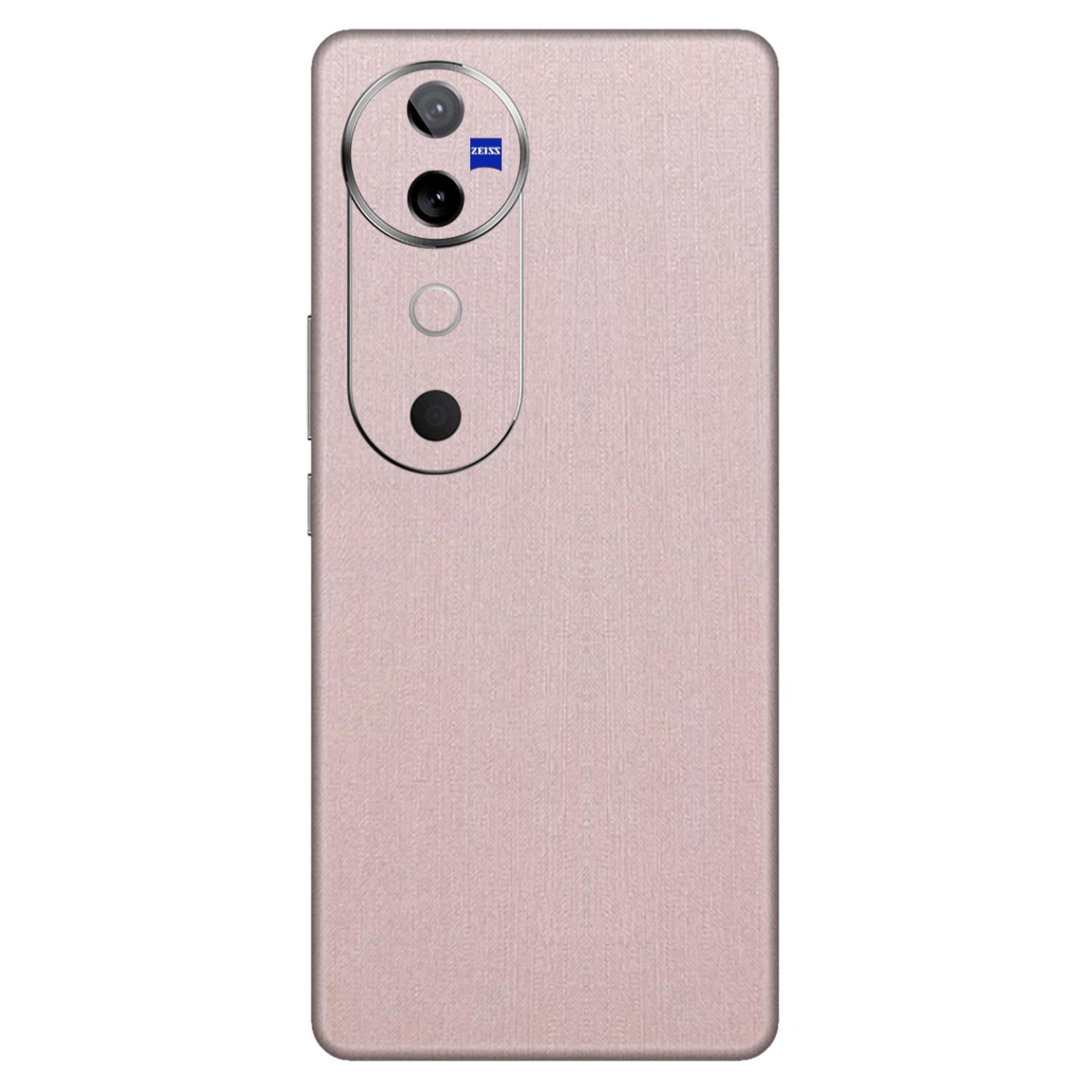 Linen Cyan Pink Mobile Skin - Soft & Stylish Fabric Texture