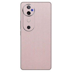 Linen Cyan Pink Mobile Skin - Soft & Stylish Fabric Texture