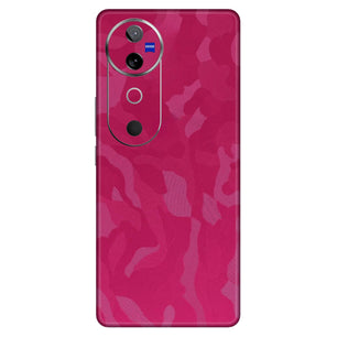 Pink Camouflage Textured Mobile Skin - Stylish & Durable Protection