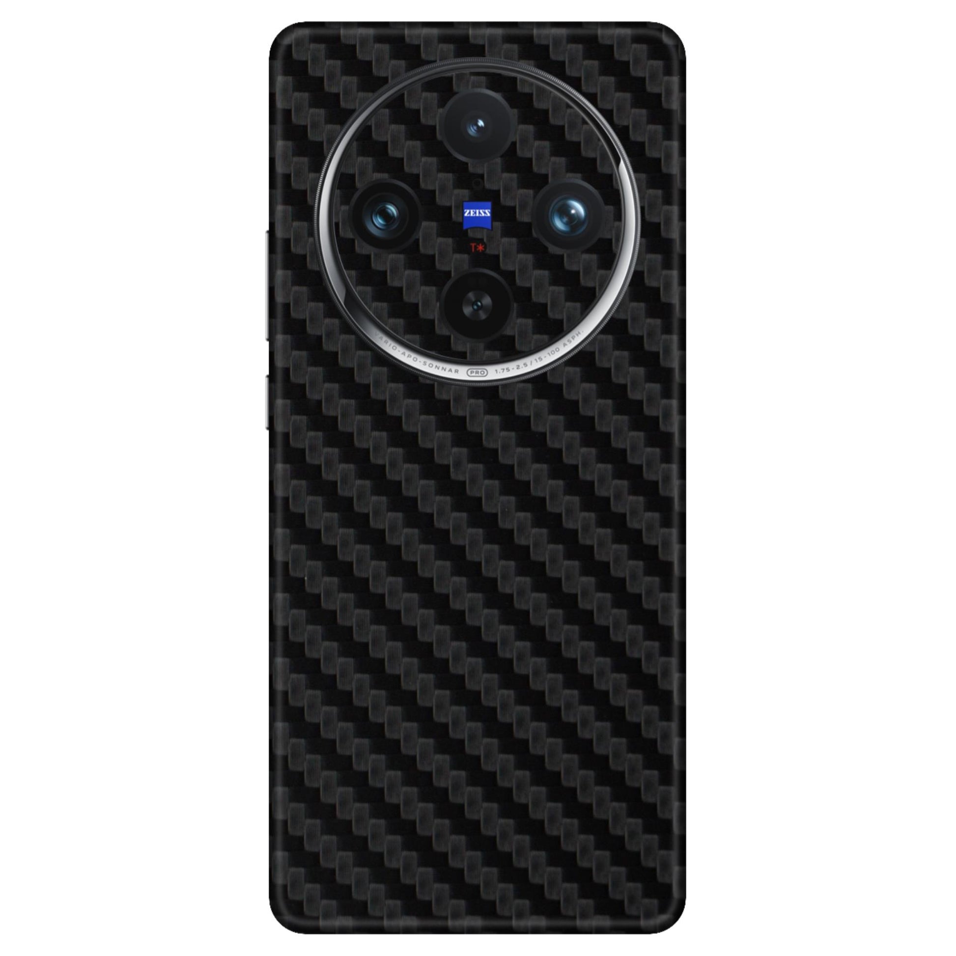 Black Carbon Fiber Textured Mobile Skin - Sleek & Ultra-Durable Protection