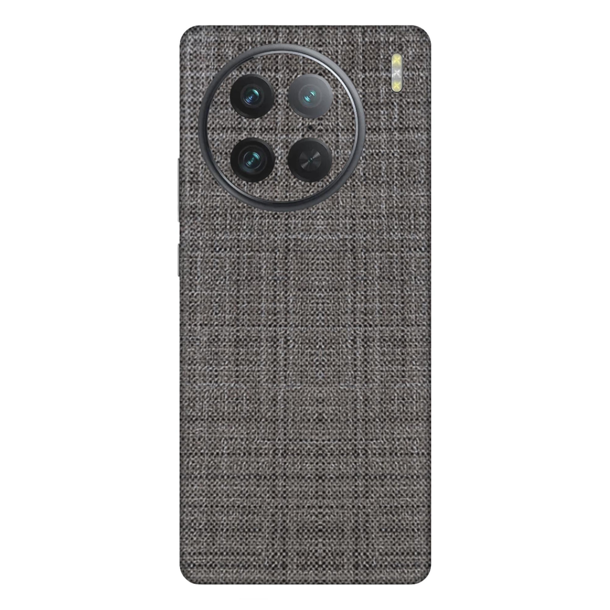 Fox Linen Dark Textured Mobile Skin - Stylish & Durable Protection