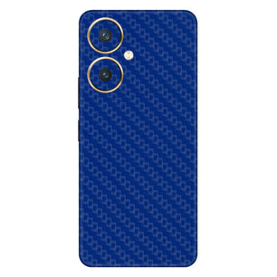Blue Carbon Fiber Textured Mobile Skin - Sleek & Durable Protection