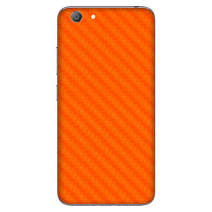 Orange Carbon Fiber Textured Mobile Skin - Bold & Durable Protection
